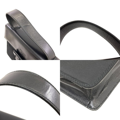 PRADA プラダ B7128 ベルトモチーフ ハンドバッグ ナイロン レディース 中古