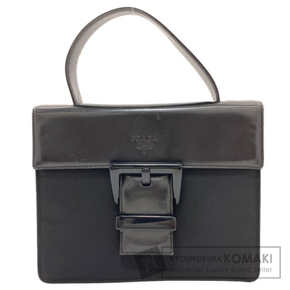 PRADA プラダ B7128 ベルトモチーフ ハンドバッグ ナイロン レディース 中古