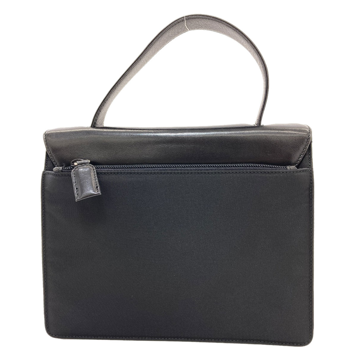 PRADA プラダ B7128 ベルトモチーフ ハンドバッグ ナイロン レディース 中古