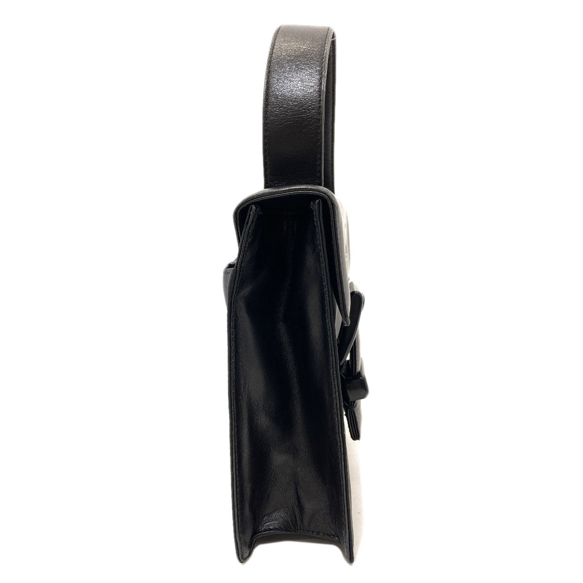 PRADA プラダ B7128 ベルトモチーフ ハンドバッグ ナイロン レディース 中古