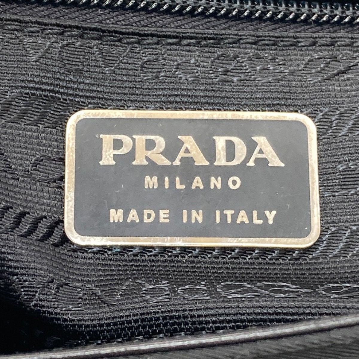PRADA プラダ B7128 ベルトモチーフ ハンドバッグ ナイロン レディース 中古
