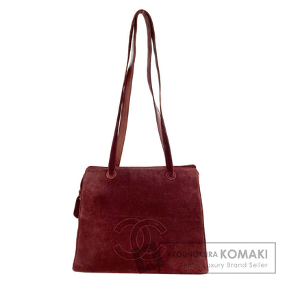 CHANEL シャネル ココマーク ゴールド金具 トートバッグ スウェード レディース 中古