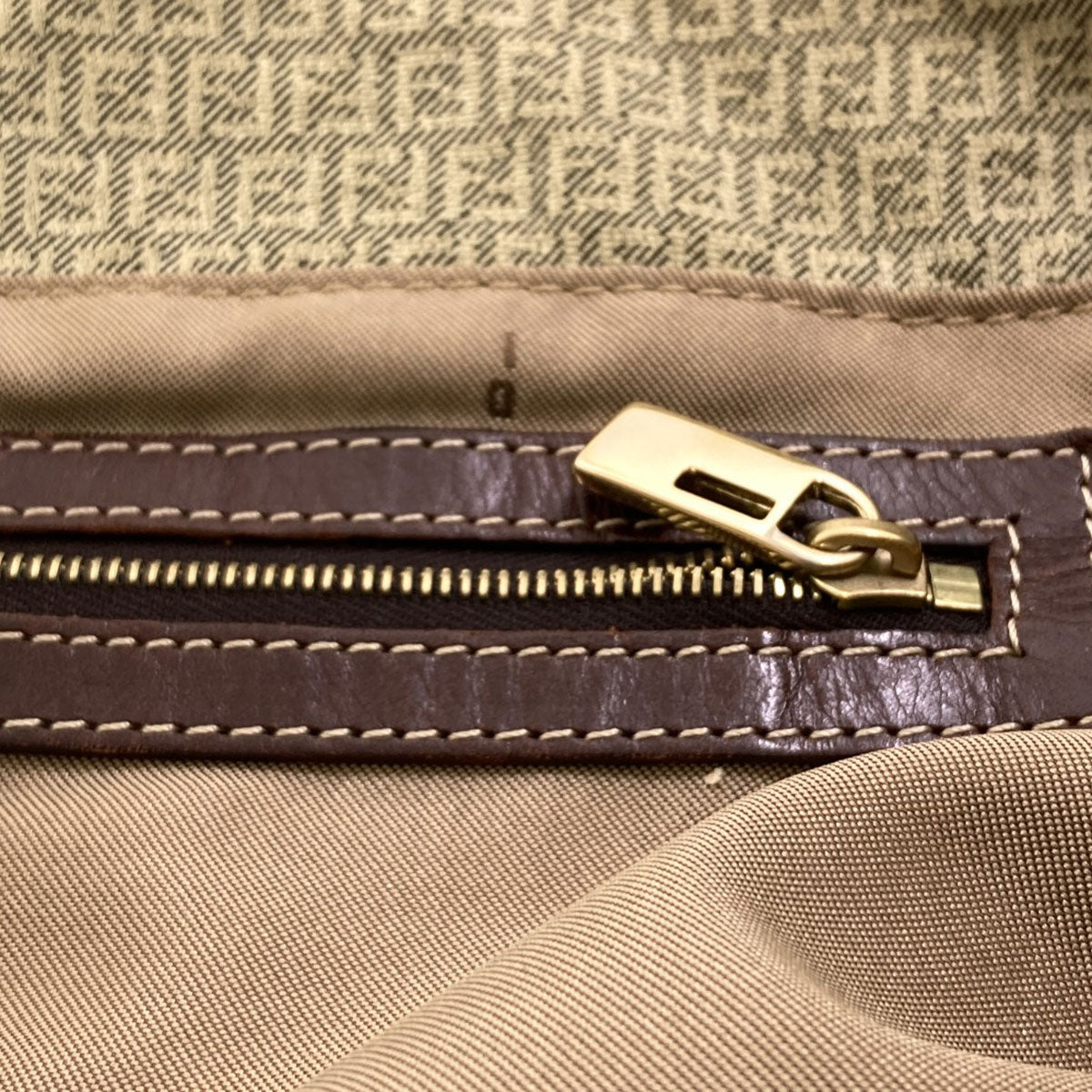 FENDI フェンディ ズッキーノ トートバッグ キャンバス レディース 中古