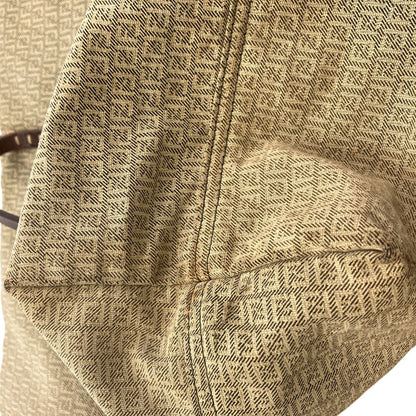 FENDI フェンディ ズッキーノ トートバッグ キャンバス レディース 中古