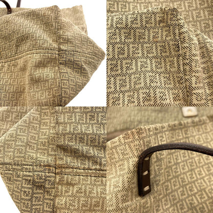 FENDI フェンディ ズッキーノ トートバッグ キャンバス レディース 中古