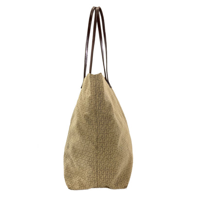 FENDI フェンディ ズッキーノ トートバッグ キャンバス レディース 中古