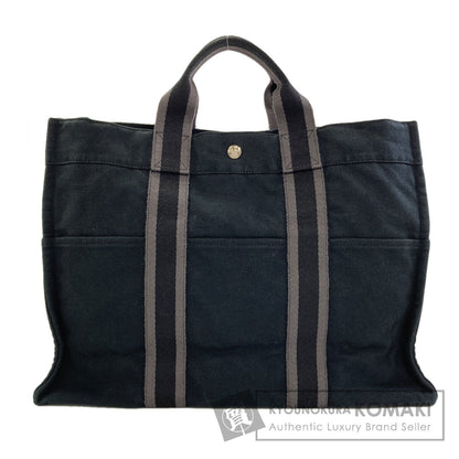 HERMES エルメス サックフールトゥMM シルバー金具 ハンドバッグ キャンバス レディース 中古