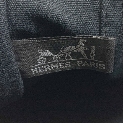 HERMES エルメス サックフールトゥMM シルバー金具 ハンドバッグ キャンバス レディース 中古