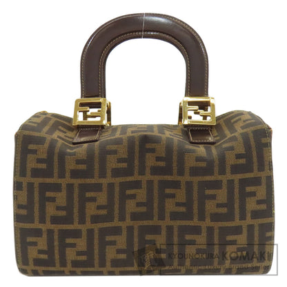 FENDI フェンディ ミニボストン ズッカ柄 ハンドバッグ キャンバス レディース 中古