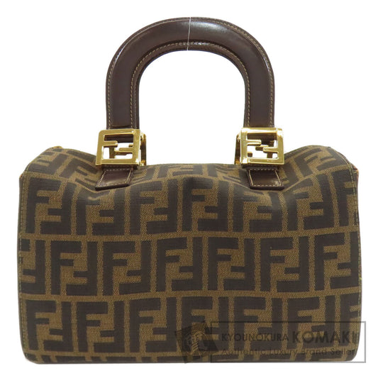 FENDI フェンディ ミニボストン ズッカ柄 ハンドバッグ キャンバス レディース 中古