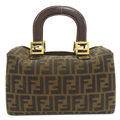 FENDI フェンディ ミニボストン ズッカ柄 ハンドバッグ キャンバス レディース 中古