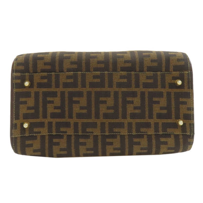 FENDI フェンディ ミニボストン ズッカ柄 ハンドバッグ キャンバス レディース 中古