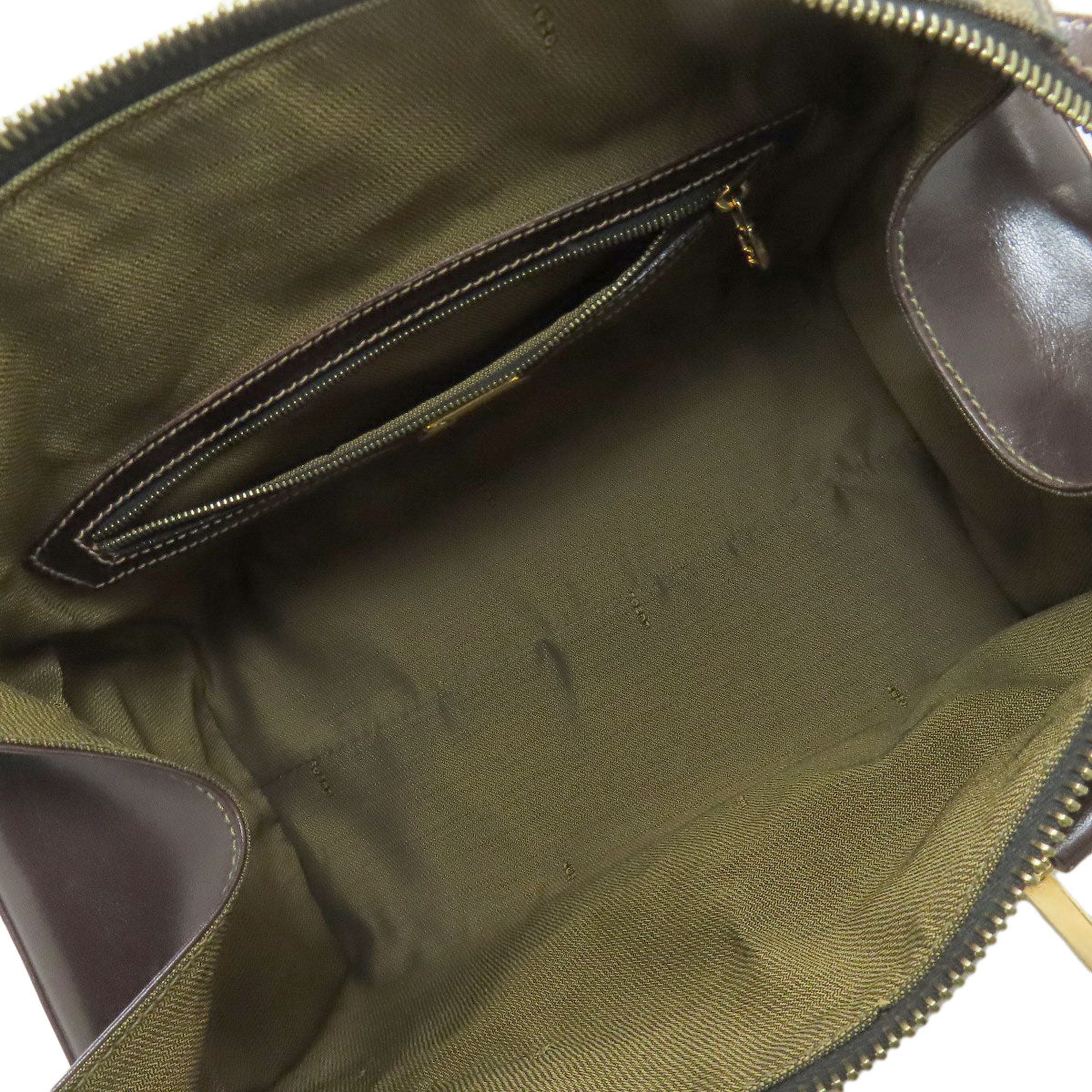 FENDI フェンディ ミニボストン ズッカ柄 ハンドバッグ キャンバス レディース 中古