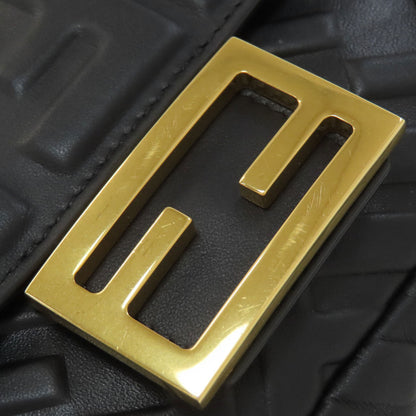 FENDI フェンディ チェーンショルダー ショルダーバッグ カーフ レディース 中古