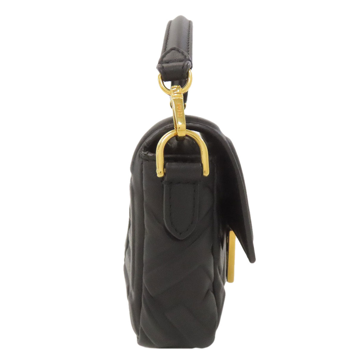 FENDI フェンディ チェーンショルダー ショルダーバッグ カーフ レディース 中古