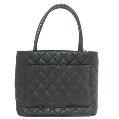 CHANEL シャネル 復刻トート ゴールド金具 トートバッグ グレインド カーフスキン レディース 中古