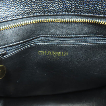 CHANEL シャネル 復刻トート ゴールド金具 トートバッグ グレインド カーフスキン レディース 中古