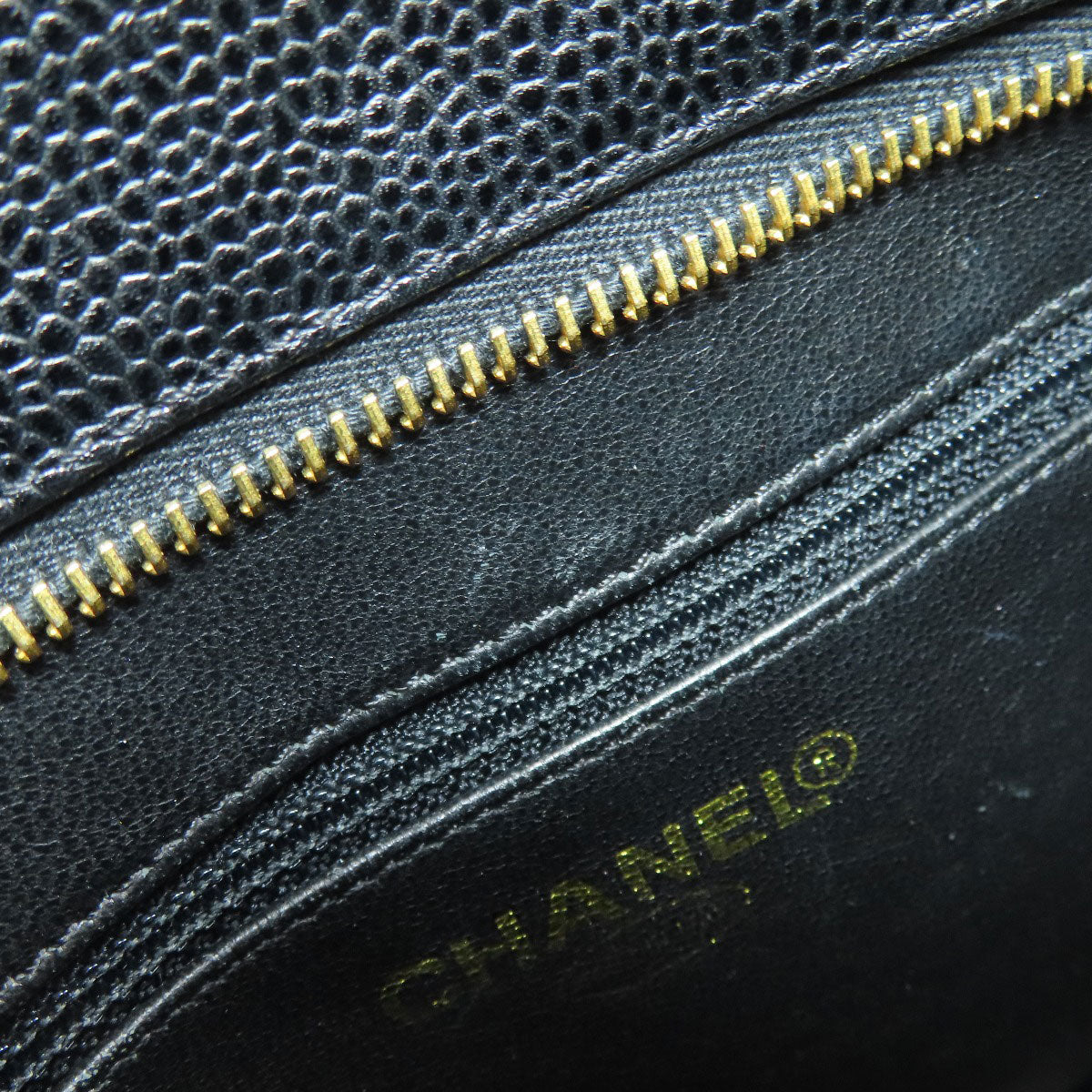 CHANEL シャネル 復刻トート ゴールド金具 トートバッグ グレインド カーフスキン レディース 中古