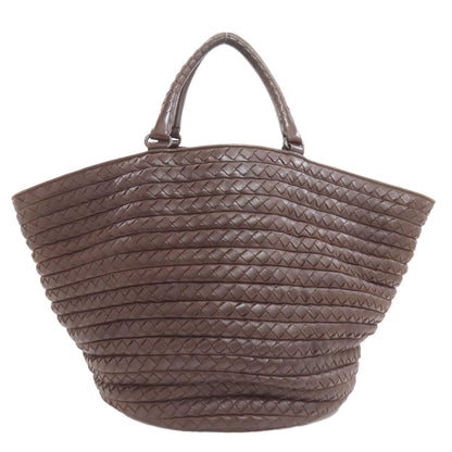 BOTTEGA VENETA ボッテガヴェネタ イントレチャート ハンドバッグ カーフ レディース 中古