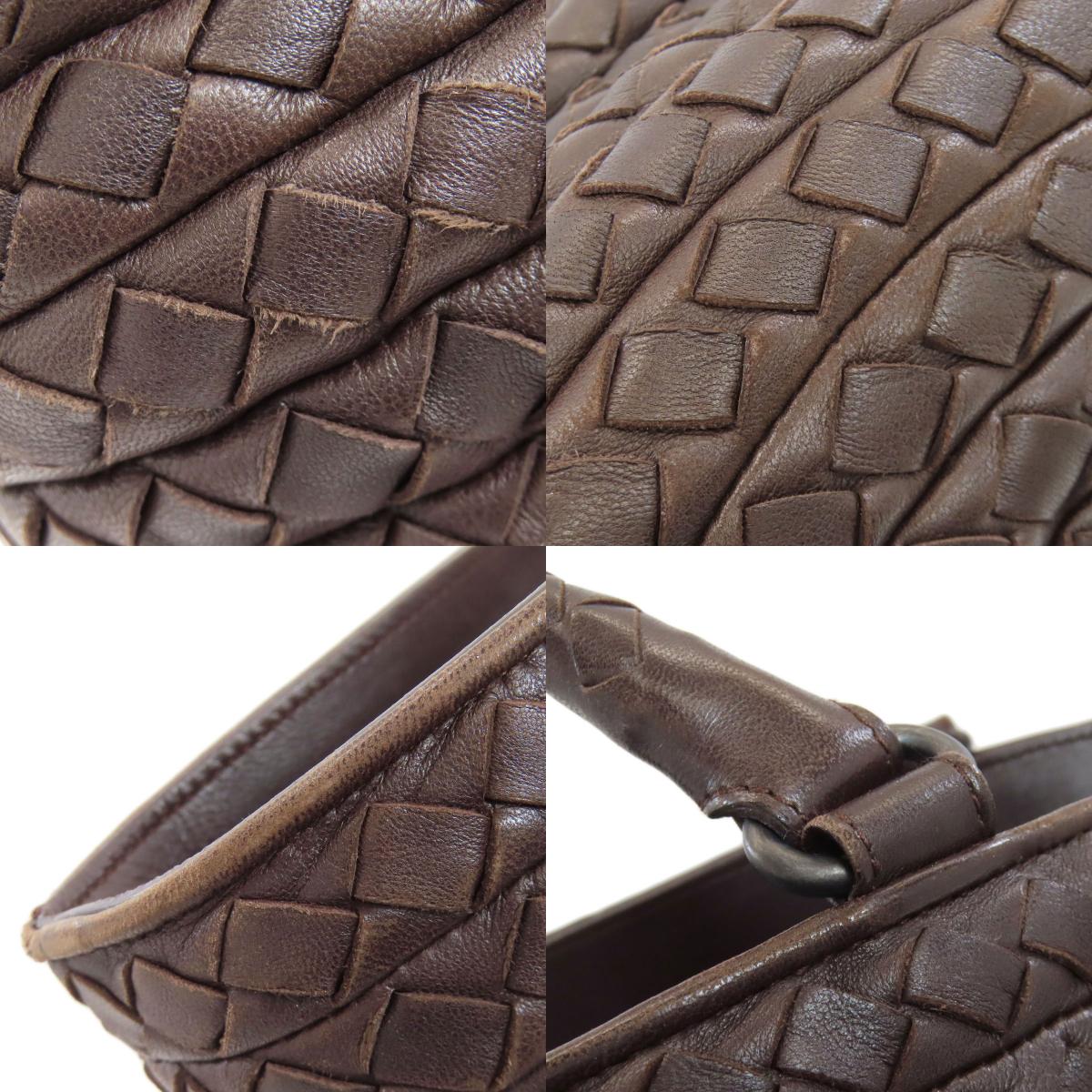 BOTTEGA VENETA ボッテガヴェネタ イントレチャート ハンドバッグ カーフ レディース 中古