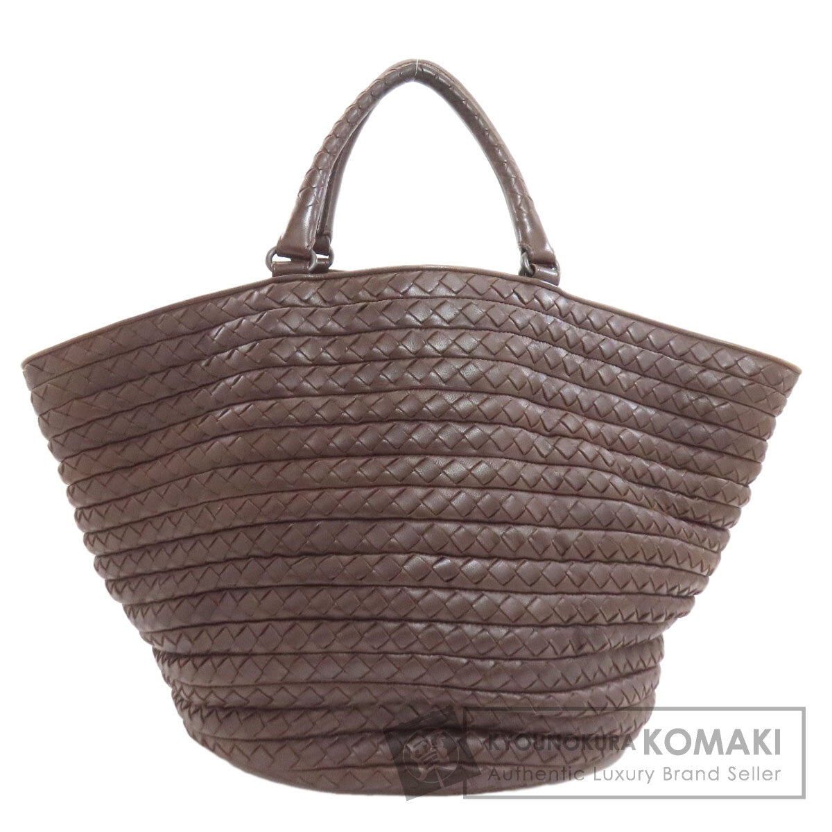 BOTTEGA VENETA ボッテガヴェネタ イントレチャート ハンドバッグ カーフ レディース 中古