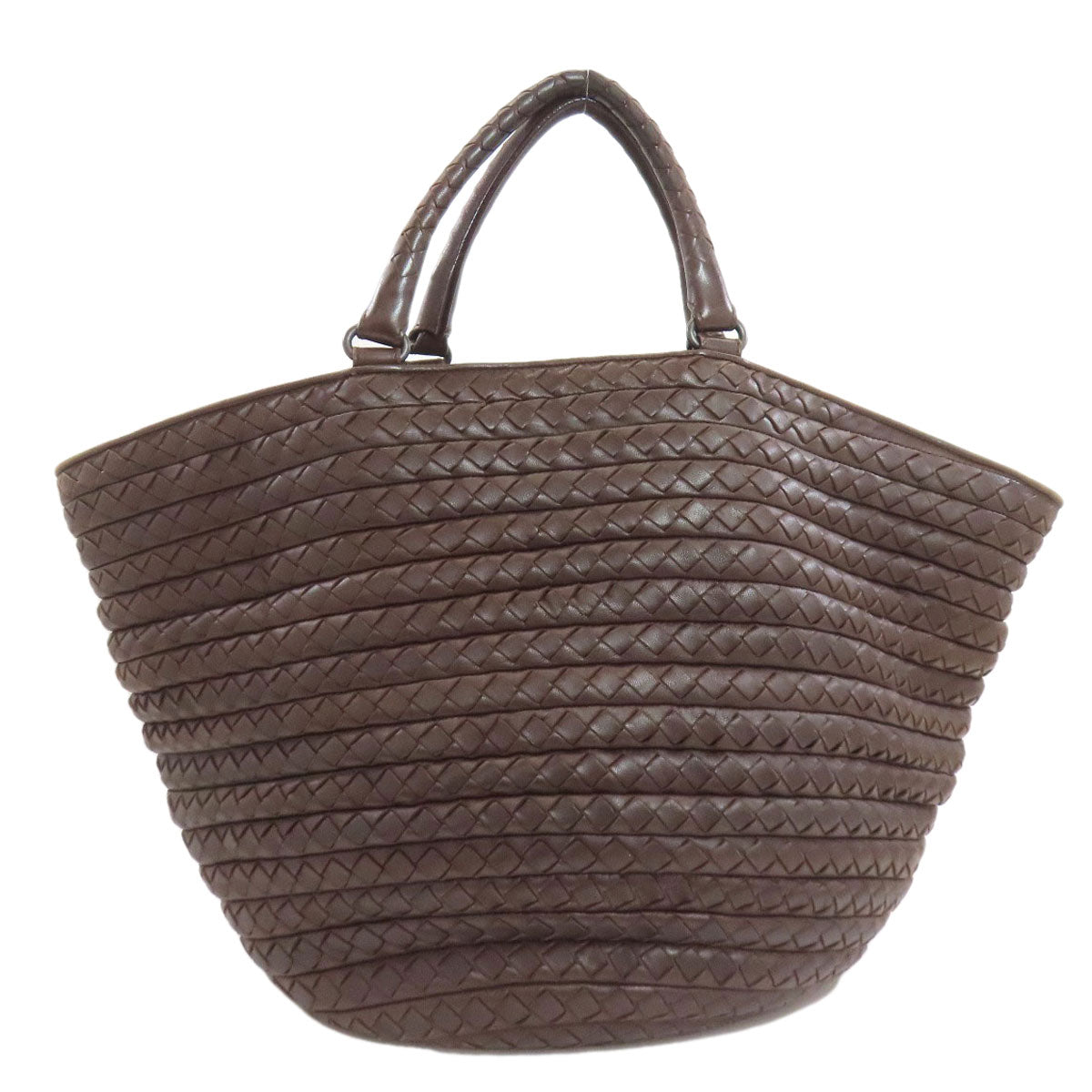 BOTTEGA VENETA ボッテガヴェネタ イントレチャート ハンドバッグ カーフ レディース 中古