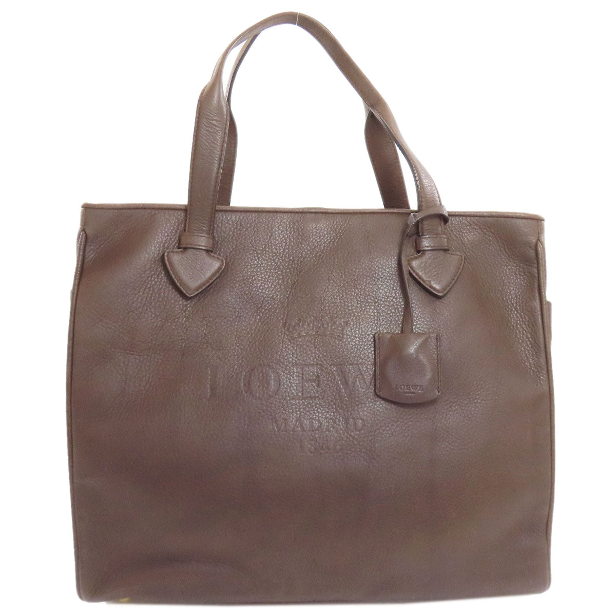 LOEWE ロエベ ロゴ トートバッグ レザー レディース 中古