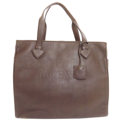 LOEWE ロエベ ロゴ トートバッグ レザー レディース 中古