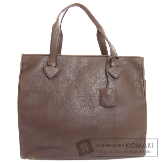 LOEWE ロエベ ロゴ トートバッグ レザー レディース 中古