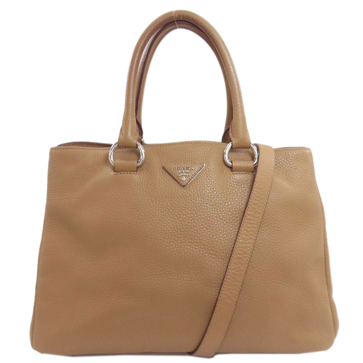 PRADA プラダ BN2579 2WAY ハンドバッグ レザー レディース 中古