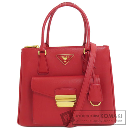 PRADA プラダ 1BA256 2WAY ハンドバッグ サフィアーノ レディース 中古