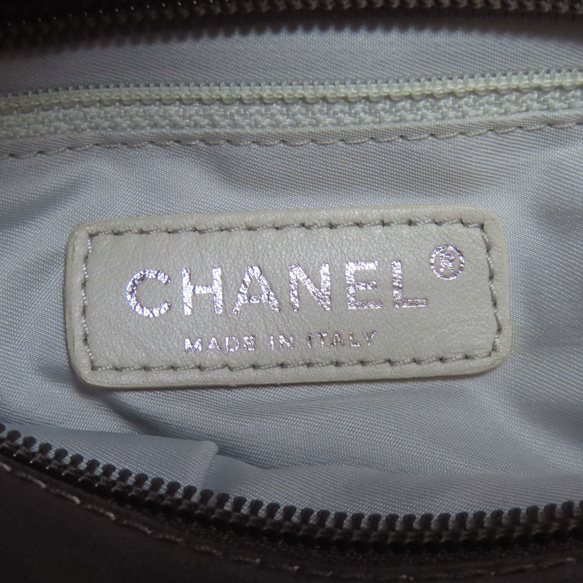 CHANEL シャネル パリビアリッツ PM シルバー金具 ハンドバッグ カーフ レディース 中古