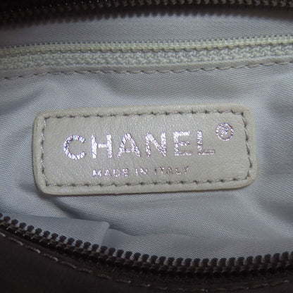CHANEL シャネル パリビアリッツ PM シルバー金具 ハンドバッグ カーフ レディース 中古
