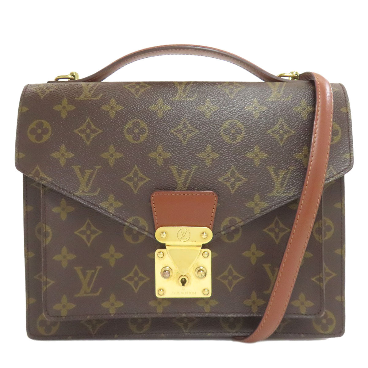 LOUIS VUITTON ルイヴィトン M51185 モンソー28 ハンドバッグ モノグラムキャンバス レディース 中古