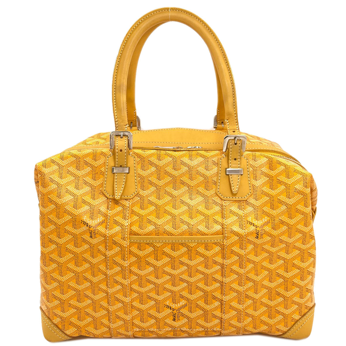 GOYARD ゴヤール ボーイング30 ヘリンボーン柄 ボストンバッグ PVC レディース 中古