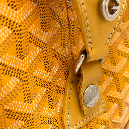 GOYARD ゴヤール ボーイング30 ヘリンボーン柄 ボストンバッグ PVC レディース 中古
