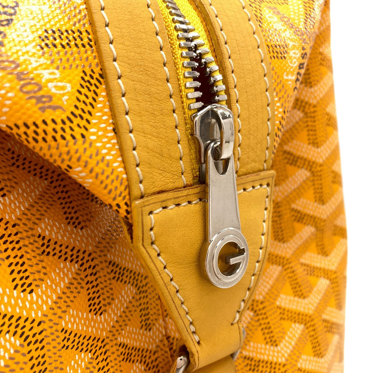 GOYARD ゴヤール ボーイング30 ヘリンボーン柄 ボストンバッグ PVC レディース 中古
