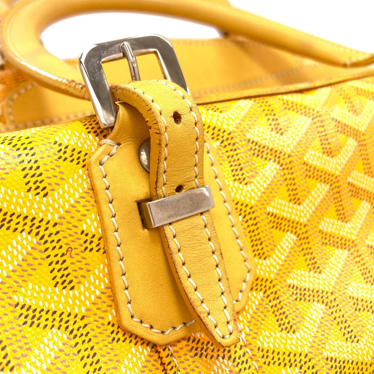 GOYARD ゴヤール ボーイング30 ヘリンボーン柄 ボストンバッグ PVC レディース 中古