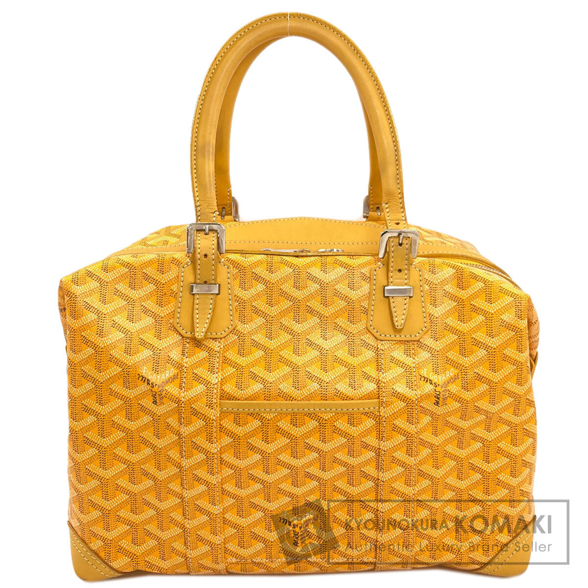 GOYARD ゴヤール ボーイング30 ヘリンボーン柄 ボストンバッグ PVC レディース 中古