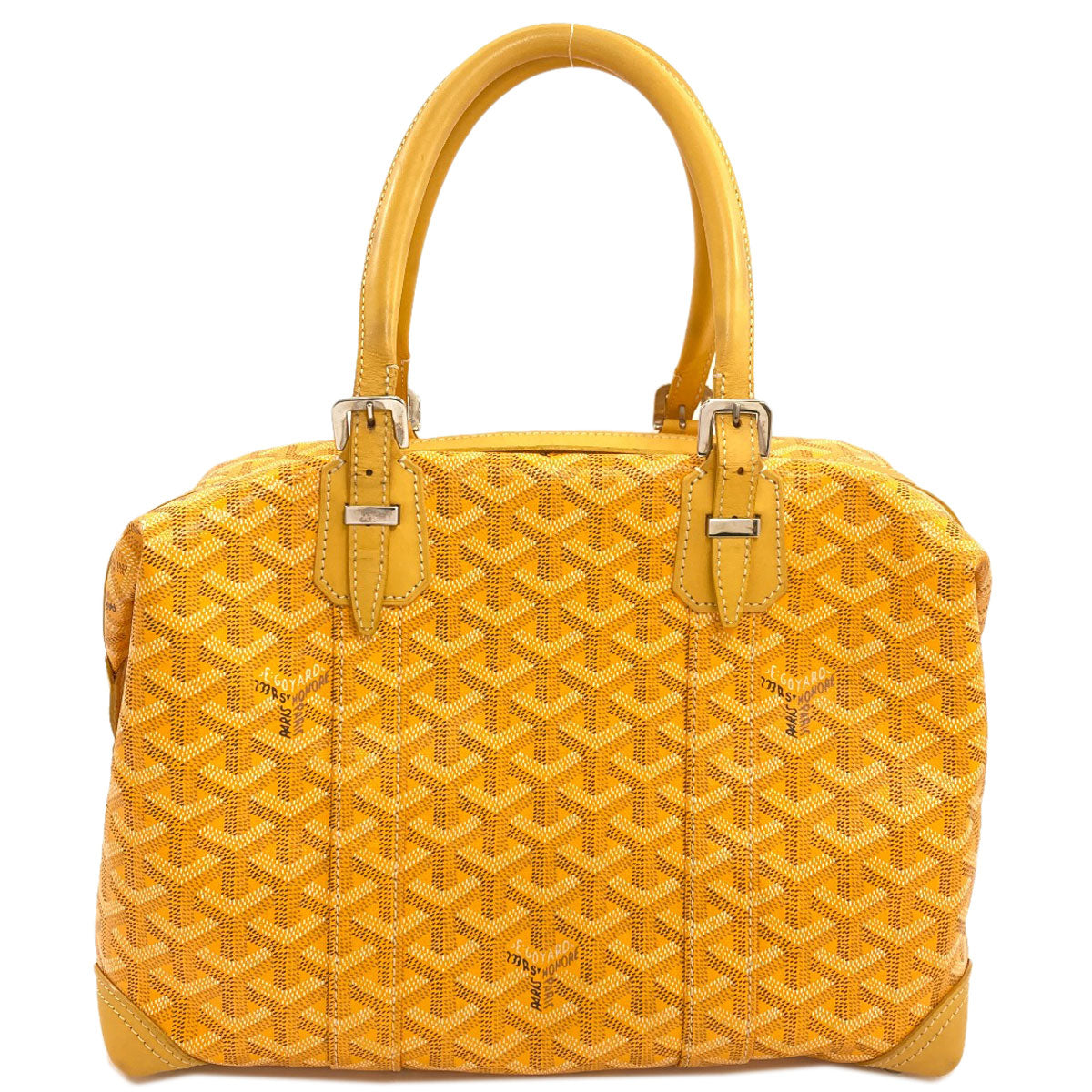 GOYARD ゴヤール ボーイング30 ヘリンボーン柄 ボストンバッグ PVC レディース 中古