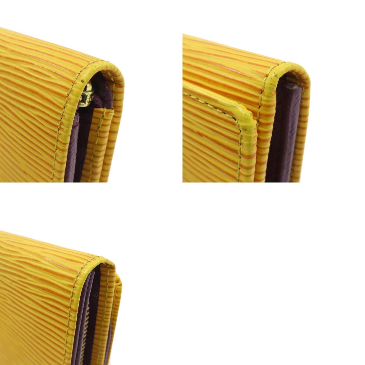LOUIS VUITTON ルイヴィトン M63509 ポルトモネ・ビエ トレゾール 二つ折り財布（小銭入れあり） エピ レディース 中古