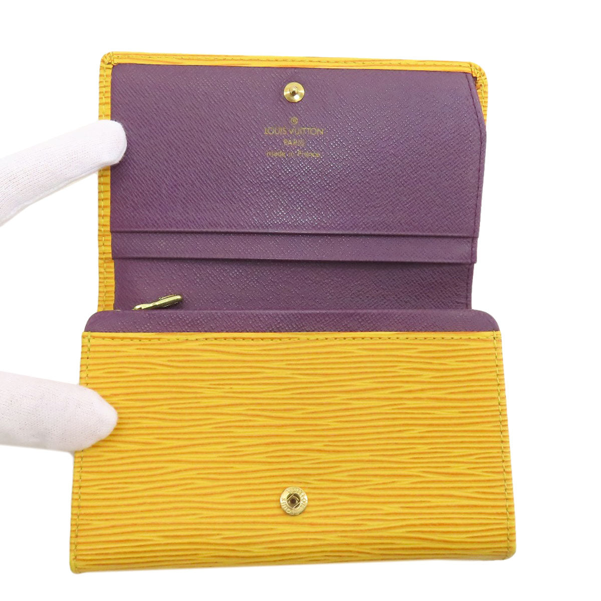 LOUIS VUITTON ルイヴィトン M63509 ポルトモネ・ビエ トレゾール 二つ折り財布（小銭入れあり） エピ レディース 中古
