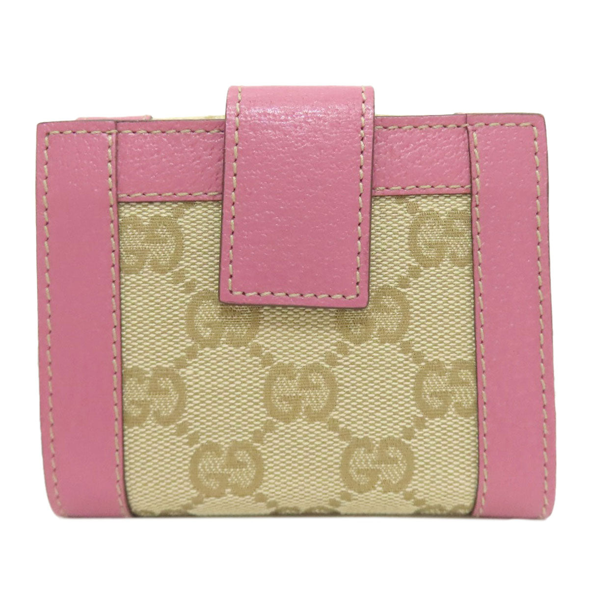 GUCCI グッチ 154119 GG 二つ折り財布（小銭入れあり） キャンバス レディース 中古