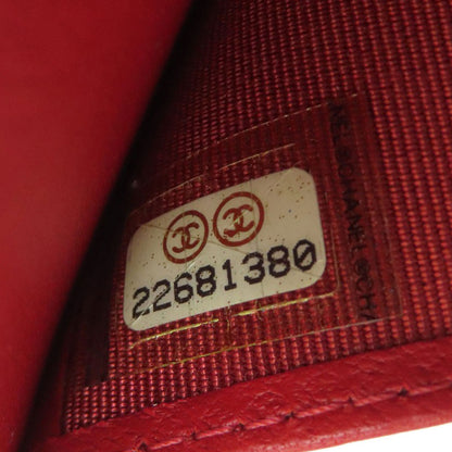 CHANEL シャネル 2.55 マトラッセ コンパクトウォレット ゴールド金具 二つ折り財布（小銭入れあり） カーフ レディース 中古