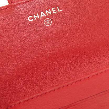 CHANEL シャネル 2.55 マトラッセ コンパクトウォレット ゴールド金具 二つ折り財布（小銭入れあり） カーフ レディース 中古