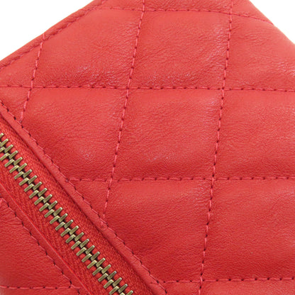CHANEL シャネル 2.55 マトラッセ コンパクトウォレット ゴールド金具 二つ折り財布（小銭入れあり） カーフ レディース 中古