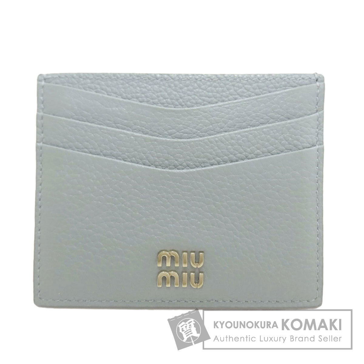 MIUMIU ミュウミュウ ロゴ カードケース レザー レディース 中古
