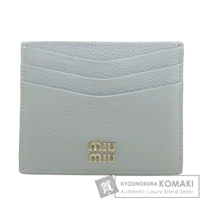 MIUMIU ミュウミュウ ロゴ カードケース レザー レディース 中古