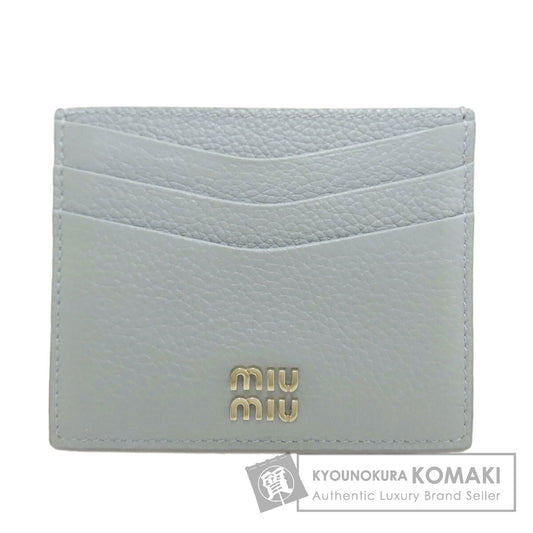 MIUMIU ミュウミュウ ロゴ カードケース レザー レディース 中古