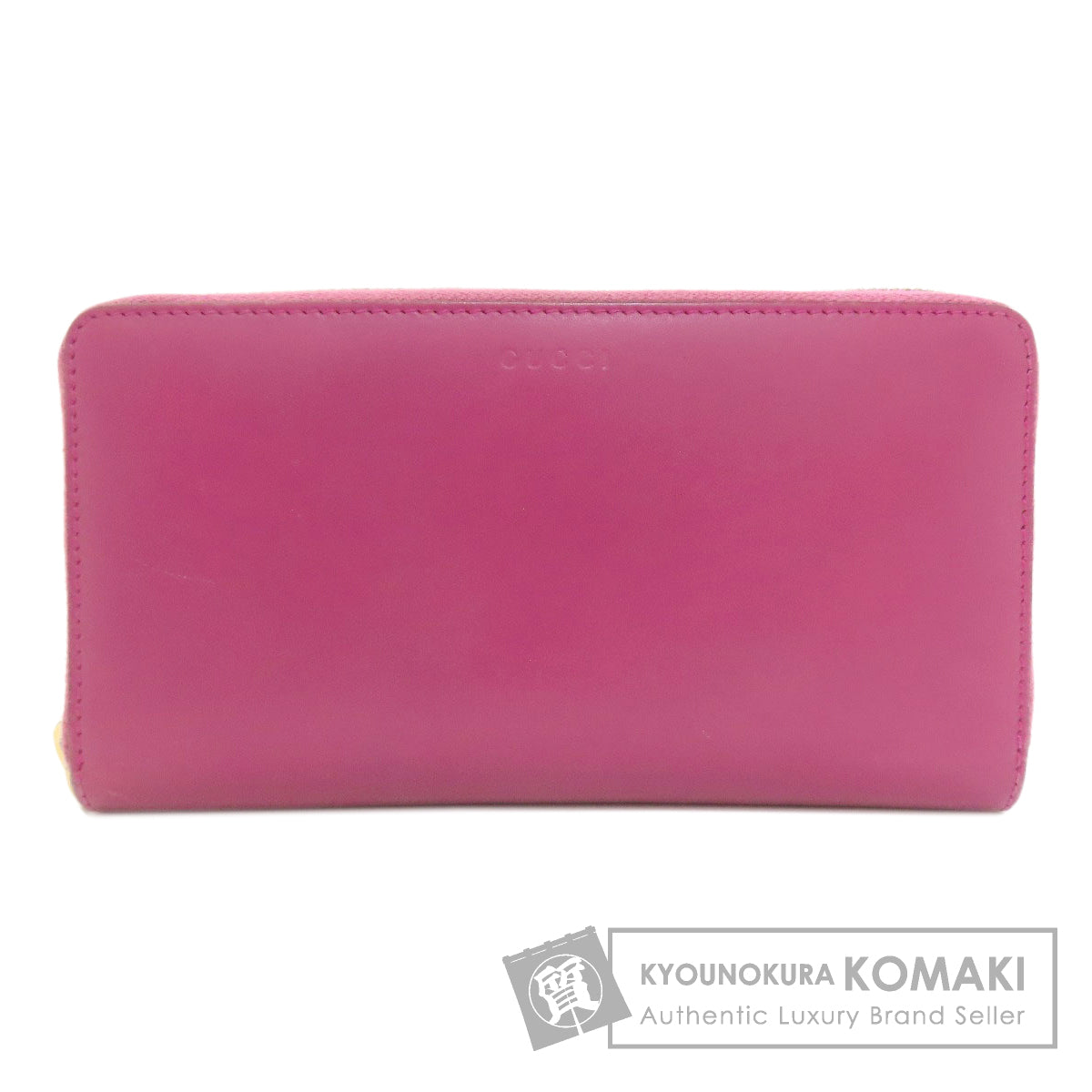 GUCCI グッチ 410102 ロゴ 長財布（小銭入れあり） レザー レディース 中古